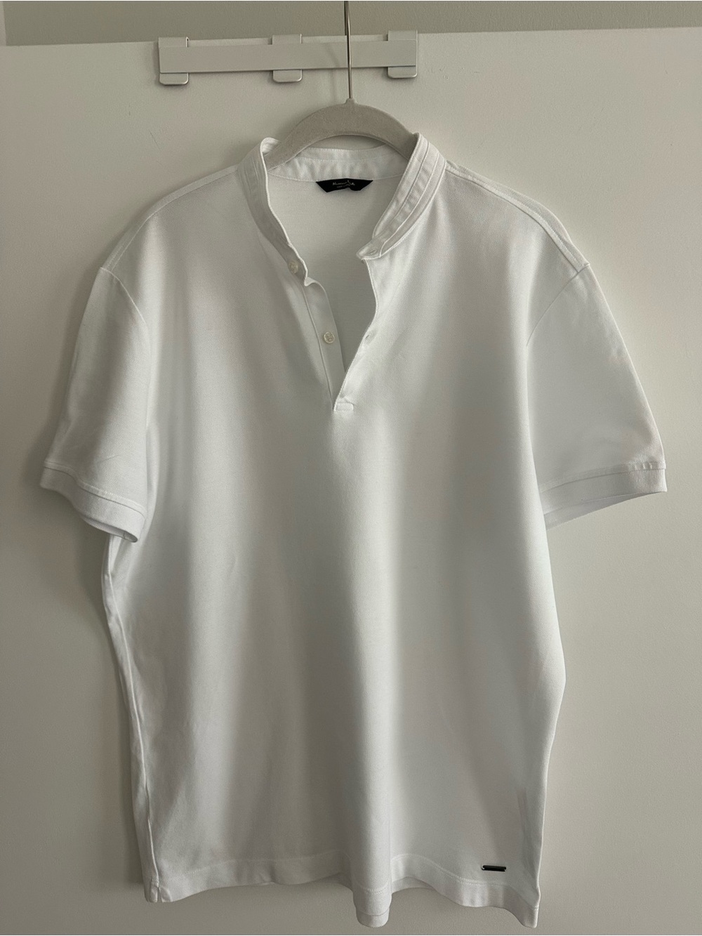 Men's White Short Sleeve Polo Shirt